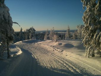 Svera løypa - utsikt vestover. Januar 2013